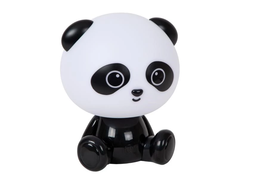 Lucide DODO PANDA - Lampe de table Chambres d'enfant - LED 3 StepDim - 1x3W 4000K - Noir - éteint
